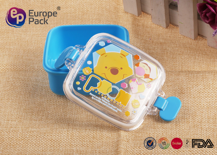 Personalized Kids Plastic Lunch Boxes With ISO9001 Sedex Disney Walmart Certification