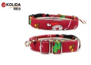 China All Seasons Nylon Dog Collars Large Loading Capacity Christmas Soft Custom Designed factory
