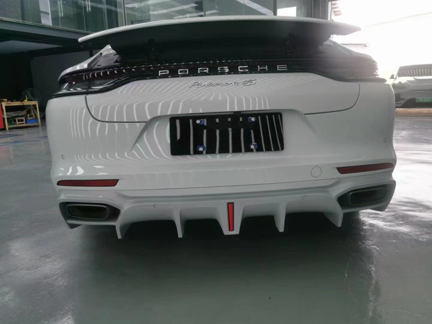 For Porsche Panamera Carbon Fiber Body Kit Panamera Carbon Fiber Front Lip Diffuser Spoiler Side Skirt