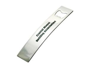 China Stainless Steel Flat Bar Blade Bottle Opener,Factory manufacture stainless steel bartender long flat beer bottle opener, factory