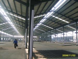 China Ready Made Steel Structures Garment Factory Building / Multi Spans Metal Workshop factory