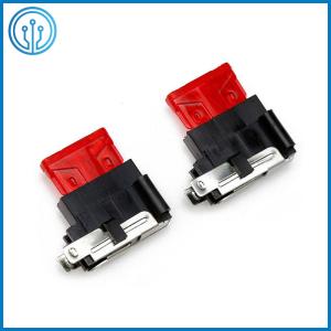 China Nylon 32V Brass SL 703E Car Fuse Holder 0.4mm Blade Fuse Holder PCB Mount factory