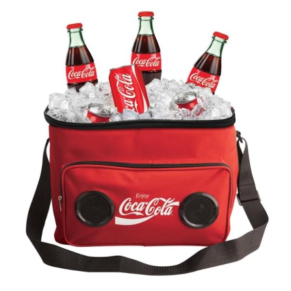 Cooler Bag with Built-in Bluetooth Stereo Speakers, Multi-Zipped Pockets, 24 Can
