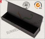 Luxury Black Color Office Paper Box , Spot UV Coating Cardboard Packing Box