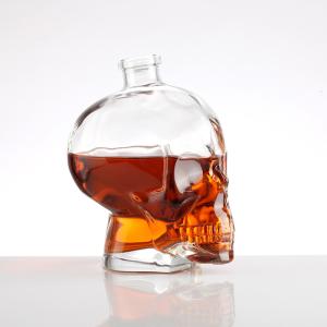 China Collar Material Aluminum Plastic PP 500ml 750ml 1000ml Glass Bottle for Vodka Whiskey factory