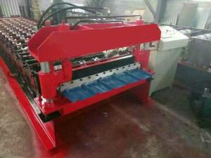 China Metal IBR Sheet Roll Forming Machine , 3 Kw Steel Roll Forming Machine With 73mm Shaft factory
