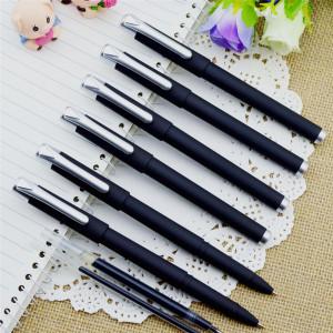 China Gel pen,Promotional gel-ink pen with cap,black rubber gel-ink pen, factory
