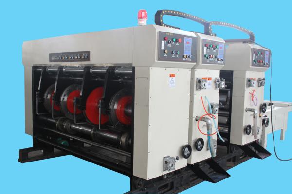 Paper Feeding Semi Automatic Die Cutting Machine 3KW 2200mm Of Slotting