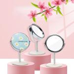 Custom packing Cute Small Table Top Travel Cosmetic Standing Espejo Makeup Desk