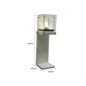 China Museum Custom Glass Display Cases / Pedestal Display Stand Pre - assembled Structure factory
