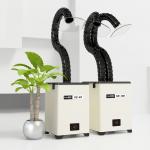 65mm Inlet Desktop Fume Extractor , Benchtop Solder Smoke Absorber 150W Smaller