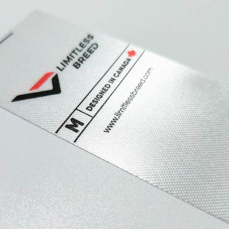 Customized Satin Wash Care Printing Labels For Clothing