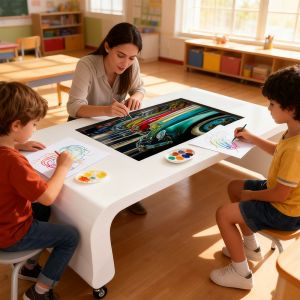China Party Interactive Touchscreen Game Table 32 Inch With Learning Software factory
