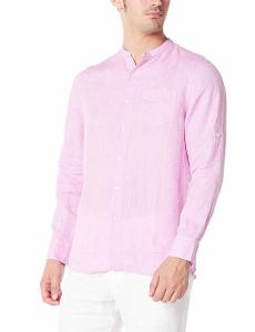 China Xs-Xxxl Custom Men'S 100 Percent Linen Shirts Solid Color Casual Style factory