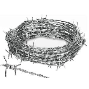 China Special Design Widely Used Electro Galvanized Barbed Wire 50 KG Per Roll GI Barbed Wire Bunnings For Protection factory