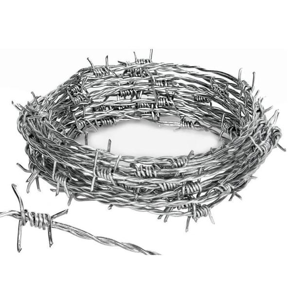 Galvanized Steel Wire Top Sale Electro GI Barbed Wire 50 KG Per Roll For