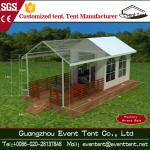 Trade Show / Wedding Part 6mx6m Luxury Camping Tent With Clear Glass Walls