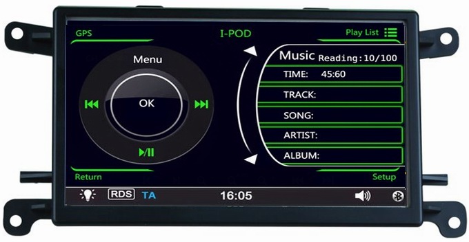 Autoradio gps bluetooth for Audi Q5 A4L A5 support iPod RDS Rear Camera OCB-8828