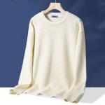 6xl 5xl 3xl Crewneck Sweatshirt Oversized Casual Style Men'S Waffle Knit Thermal