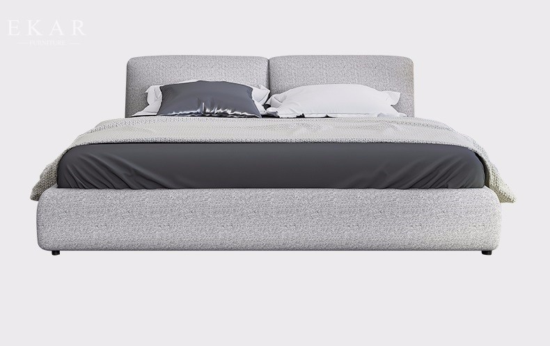 Wooden Bed Frames Embedded Double Bed Designs in Wood