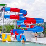 Fiberglass Spiral Water Slide Screaming Fiberglass Screw ISO9001