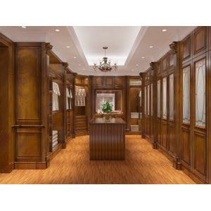 China Stylish Wardrobe Cloakroom OEM ODM  Custom Closet Furniture Artificial Stone on sale