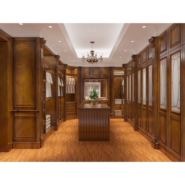 Stylish Wardrobe Cloakroom OEM ODM Custom Closet Furniture Artificial Stone