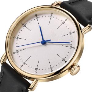 China Perimeter 245mm Minimalist Mens Leather Chronograph Watch 3ATM Waterproof factory