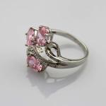 Fashion Jewelry 925 Silver Ring with Cubic Zircon Three Stones Ring(R0098)