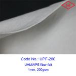 Industrial 100% Uhmwpe Fiber Felt Rolls 200gsm 1mm Thickness