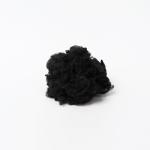 Black Recycled Polyester Staple Fiber Needle Punched Nonwoven Use