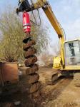 FAG Hydraulic Auger For Mini Excavator Earth Auger Eaton Motor