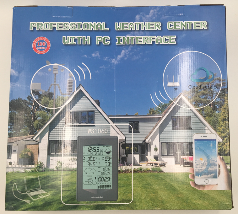 Outdoor Multi Function Weather Station With Wind Speed And Professional Temperature