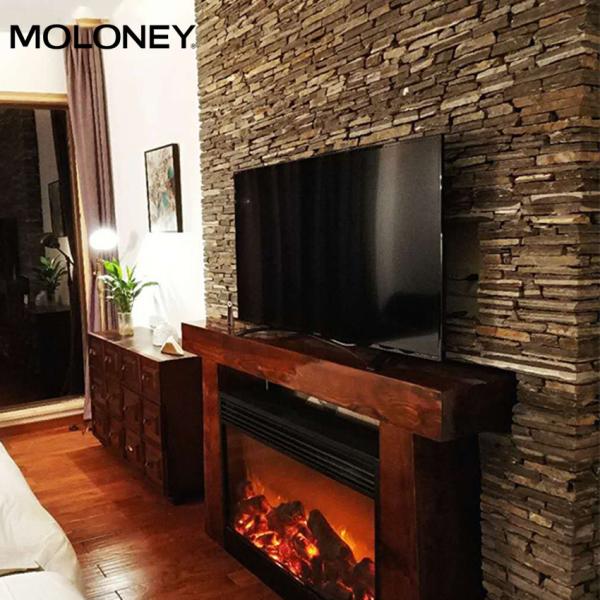 40'' Portable Wall Insert Recessed Electric Fireplace Colorful Flame 1500W