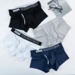 Breathable Cotton Men Underwear Seamless Available Customize Color