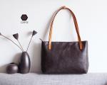 Authentic Handbags Tan Leather Tote Bag