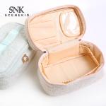 uxury Lace Cylinder Bucket Make Up Artist Case Travel Foldable