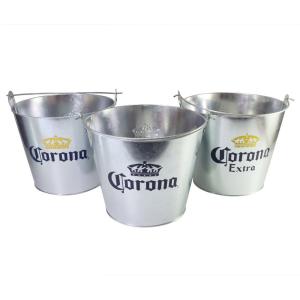 China Rust Resistant Metal Wine Bucket 750ml 500ml Custom Printed Tin Can Bucket factory