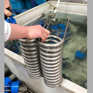 China Air Cooler Condenser 50 M3 / H Titanium Coil For Aquarium factory