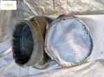 Black Fiberglass Filter Bag For Cement Plant Corrosion Resistance