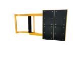 Rubber Plate Friction Increases Mobile Vehicle Barrier Foldable