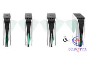 China Heavy Flow Electronic Flap Turnstile Security Gate Barrier DC Brushless Motor factory
