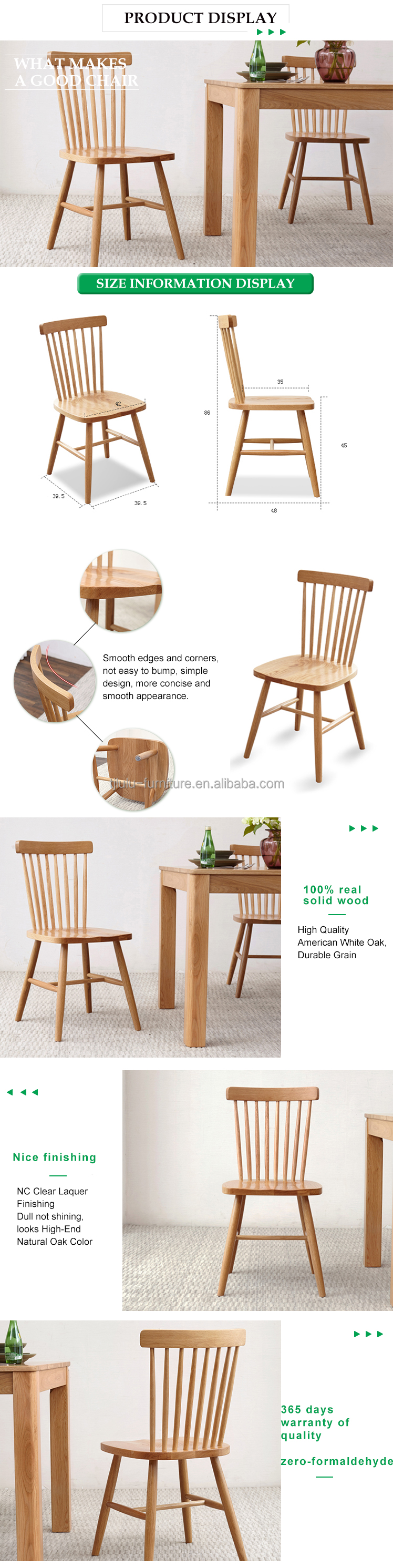 Modern Nordic Luxury Dining Chair for Simple Design Wood Dining Room Furniture Chair