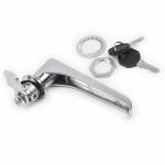 Rotating Metal Cabinet Push Handle Lock Carbon Steel