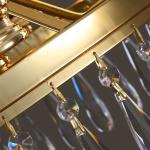 E14*5 Modern Pendant Light Nordic Crystal Chandeliers Iron Plating