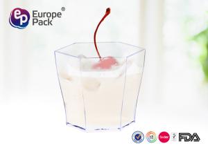 China Disposable Clear Plastic Dessert Containers 60Ml Tasting Six Container factory