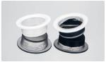 White Tattoo Accessories , 1.7cm Plastic Disposable tattoo Ink Cups 50pcs / Bag