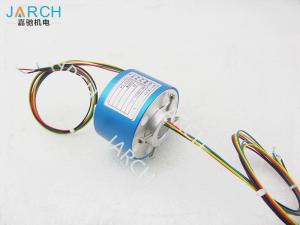 China 12.7mm Stable Performance Through Bore Slip Ring , 500RPM 12A Rotary Connector factory