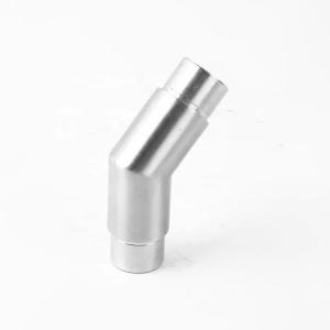China 135 Degree Fix Elbow Handrail Fittings Railing For Staircase Balcony factory