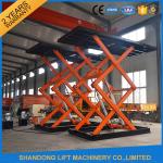 Professional Garage Heavy Duty Hydraulic Scissor Car Lift Elevator 24 Months